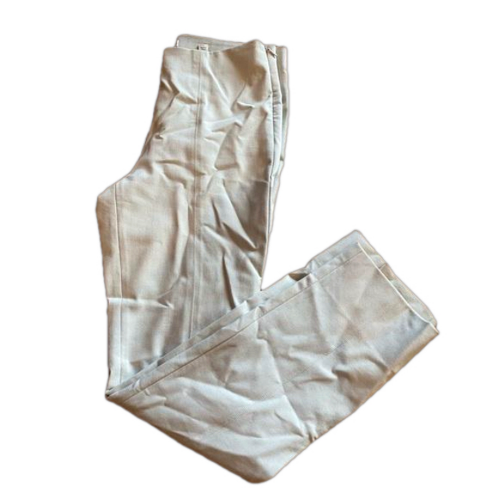 VINCE Tapered Dress Pants / cream Business Casual stretch pull on size Medium